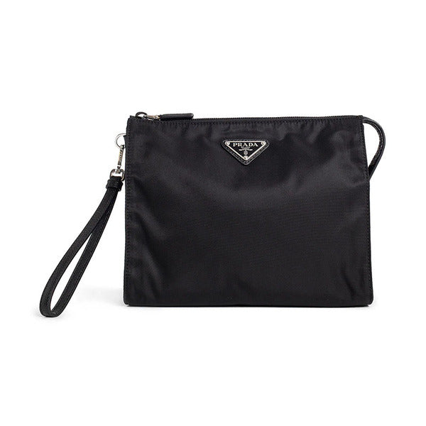 Prada Leather Saffiano Clutch Black 2NE789 2DMH F0002