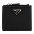 Prada Re-Nylon Half Wallet Black 2ML049 2DMH F0002