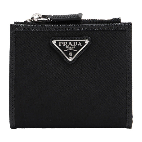 Prada Re-Nylon Half Wallet Black 2ML049 2DMH F0002