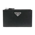 Prada Safianno Leather Credit Card Wallet Black 2MC086 QHH F0002