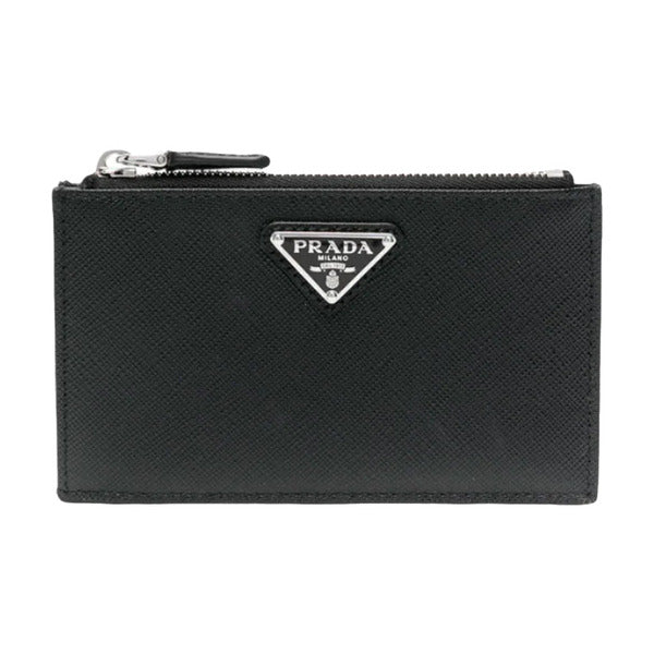 Prada Safianno Leather Credit Card Wallet Black 2MC086 QHH F0002