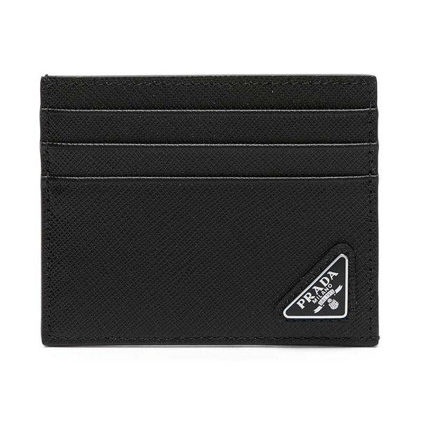 Prada Saffiano Leather Card Wallet Black 2MC223 QHH F0002