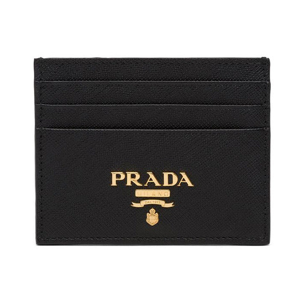 Prada Saffiano Card Wallet Black 1MC025 QWA F0002