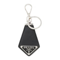 Prada Saffiano Triangle Logo Keyring Black 2PP041 053 F0002