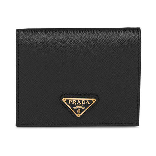 26SS Prada Triangle Logo Wallet Black 1MV204 QHH F0002