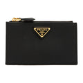 Prada Saffiano Leather Card Wallet Black 1MC086 QHH F0002