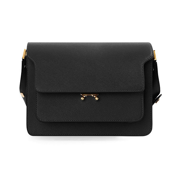 Marni SBMPN09NO1 LV520 ZN99N Trunk Saffiano Medium Shoulder Bag