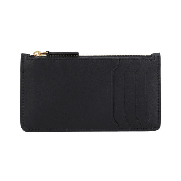Marni PFMO0111U0 P6948 00N99 trunk leather zipper wallet