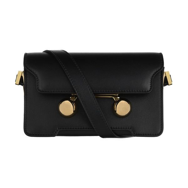 Marni SBMP0193U0 P6948 00N99 Trunkaroo Calfskin Mini Shoulder Bag