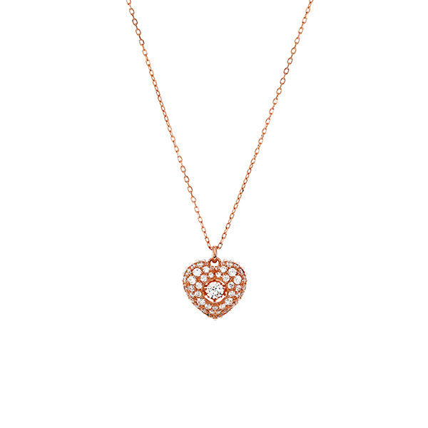 Swarovski 5680402 Idyllia Hyperbola Heart Necklace