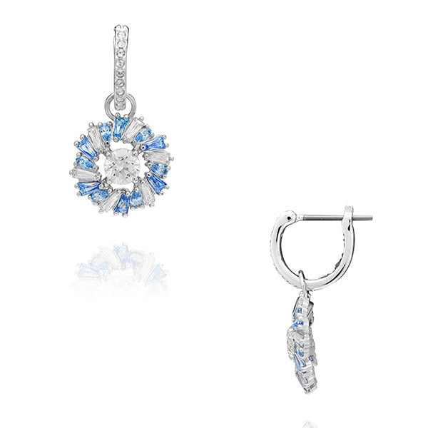 Swarovski 5680016 Idyllia Flower Hoop Drop Earrings