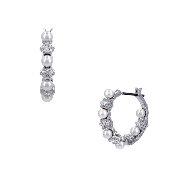 Swarovski 5709256 Matrix Pearl Hoop Earrings