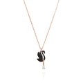 Swarovski 5678045 Swan Black Necklace