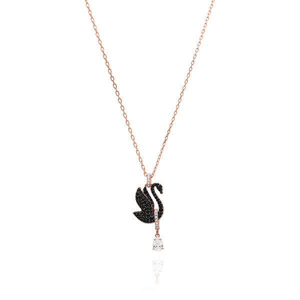 Swarovski 5678045 Swan Black Necklace
