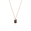 Swarovski 5678046 Swan Black Small Necklace