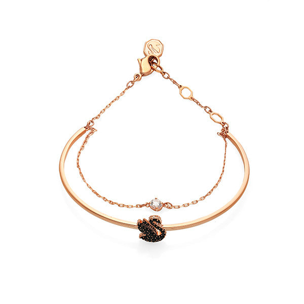 Swarovski 5678048 Swan Black Bracelet Medium Armlet