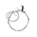 Hourglass A2238LBE anti-aging antique blue leather pendant chain