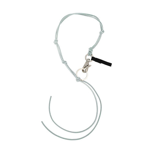 Ahoura A4248LPB leather keychain in pale blue