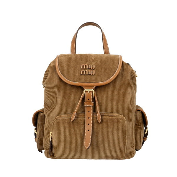 Miu Miu 5BZ042 AF81 F0401 Corduroy Backpack