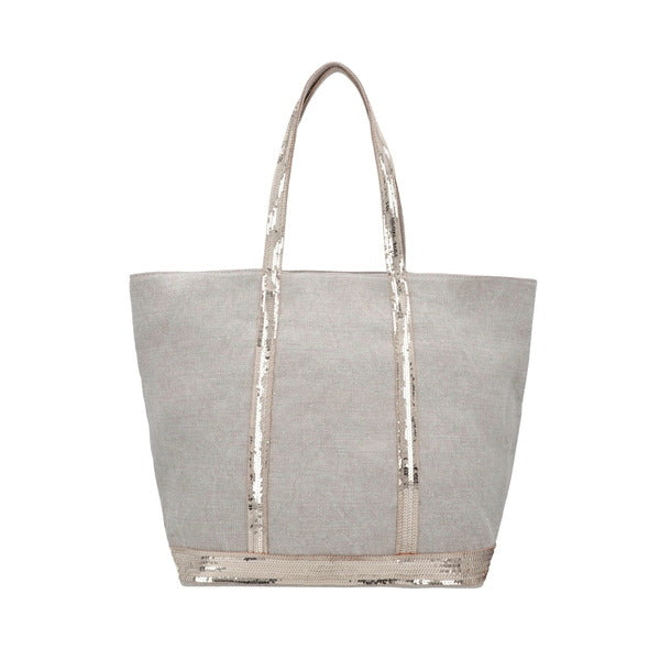 VanessaBruno 0PVE31 V40409 018 Spangle Linen Zip Tote Bag Large L