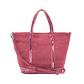 Vanessa Bruno 0PVE31 V40435 333 Cavas Sparkle Linen Zip Tote Bag Small S