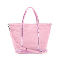 Vanessa Bruna 0PVE31 V40435 480 Cava Sparkle Linen Zip Tote Bag Small S