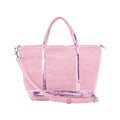Vanessa Bruno 0PVE31 V40410 480 Cava Sparkle Linen Zip Tote Bag Mini XS