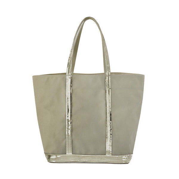 VanessaBruno 0PVE01 V40315 621 Kavas Spangle Cotton Tote Bag Large L