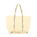 VanessaBruno 0PVE31 V40315 222 Espadrille Sparkle Linen Tote Bag Large L