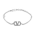Valentino crystal bracelet with Garavani V logo J0F84 68S