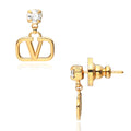 Valentino 7W2J0H29 YCW MH5 (J0H29 MH5) Garrabani V-logo crystal drop earrings
