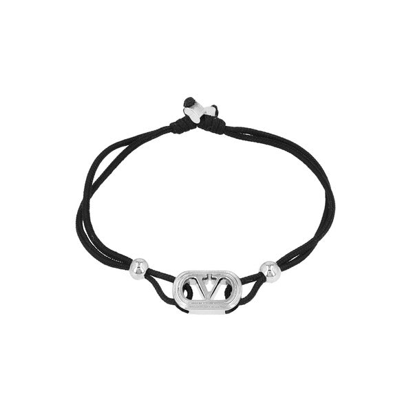Valentino 8Y2J0BC3 KAZ 0NO (J0BC3 0NO) Garaavani V logo cotton bracelet