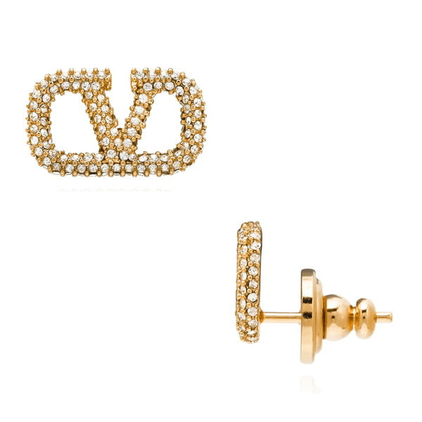 Valentino 7W2J0F85 YCW MH5 (J0F85 MH5) Garrabani V-logo crystal earrings