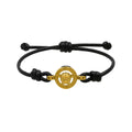 Versace 1019668 1A00637 1B00V Medusa Braided Leather Bracelet
