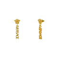 Versace 1020250 1A00620 3J000 logo Medusa drop earrings