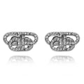 Valencia crystal stud mini XS earrings with "624203 TZ63S 7155" logo