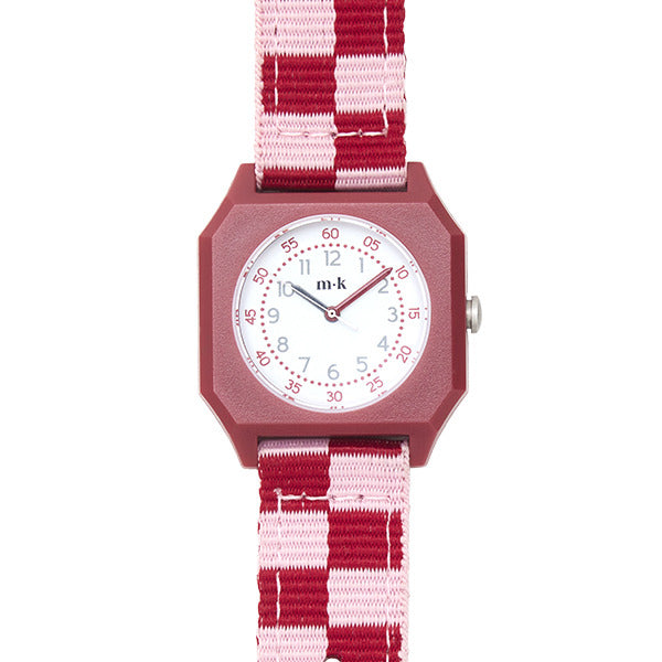 KatyAlpaShopping [OfficialImport] MiniKyomo MK42 Checkered Raspberry IceCream Watch