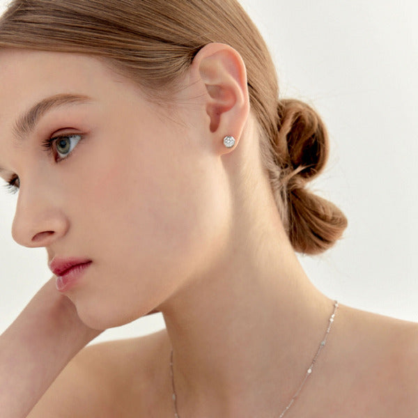 KTR Alpha Shopping official headquarters Miss Green Vera Octagon Stud Earrings