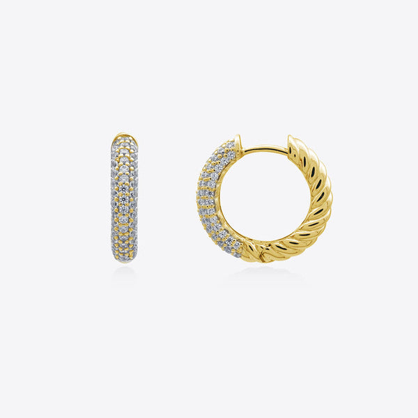 KatyAlphashop OfficialStore MissGreen Pave Note Earrings