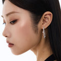KATYALPH SHOP [Official] Miss Green Cross Hoop Earrings