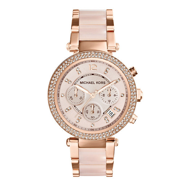 Official Michael Cores MK5896 (Parker) Chronograph Women's Metal Watch