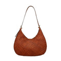 Dragon Diffusion 8021 Tan Black Edge Luna Messa Shoulder Bag