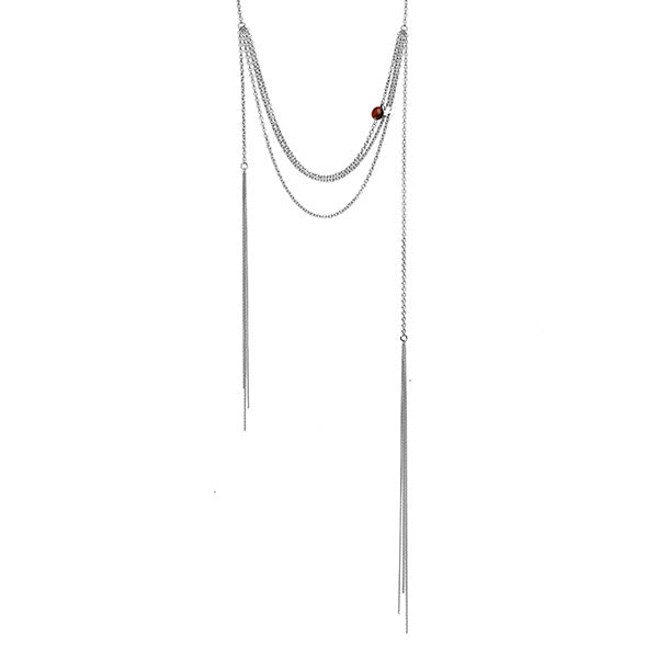 Guerre 124ACO015 LA0001 9000 Stone Chain Necklace