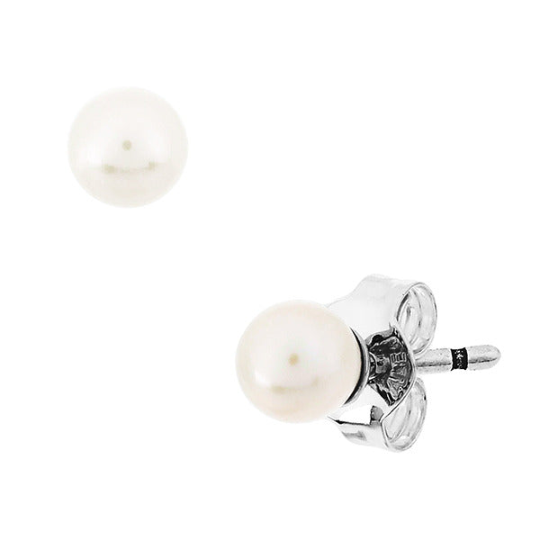 Pandora 293168C01 Timeless Treated Freshwater Cultured Pearl Silver Earring