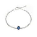 Pandora 590039C01 Timeless Sparkling Halo Blue Pavé Tennis Silver Bracelet