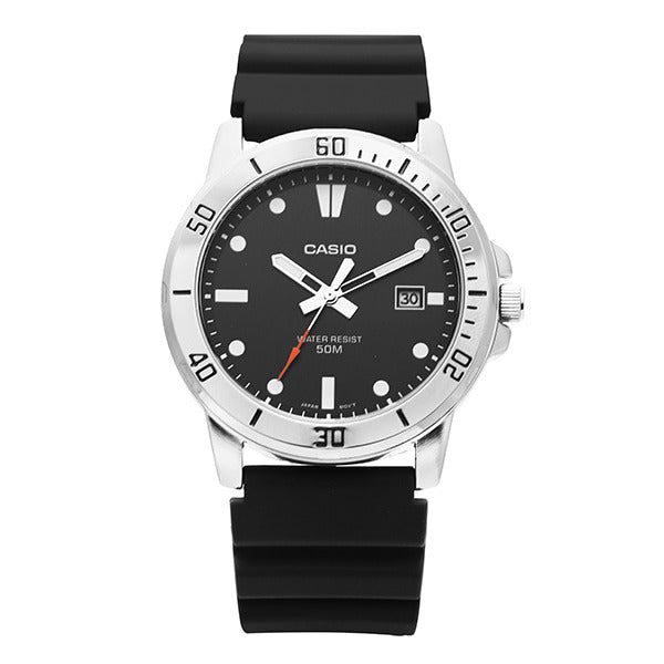Casio MTP-VD01-1EVUDF (MTP-VD01-1E) analog men's urethane watch