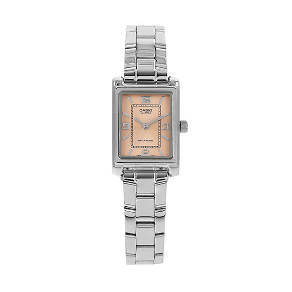 Casio LTP-1234DD-4ADF (LTP-1234DD-4A) analog square wave function student woman metal watch