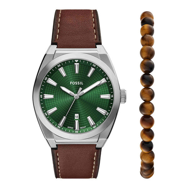 Pasal FS6080SET Everett bracelet set men's leather watch