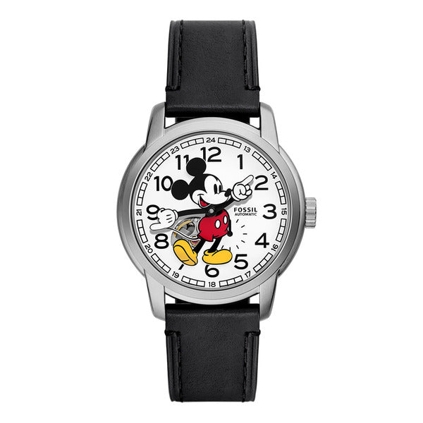 Pasal SE1111 (Mickey Mouse) shared leather watch
