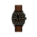 Pasal FS6165 Machine Analog Digital Men's Leather Watch